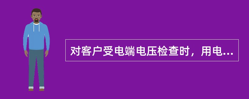 对客户受电端电压检查时，用电检查人员应认真记录用电客户受电端的电压（）。