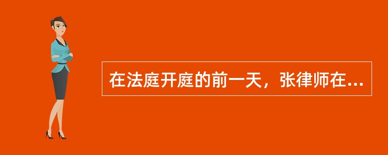 在法庭开庭的前一天，张律师在与其委托人刘某研究案件时，刘某向张律师提出了一项违法