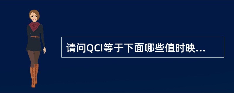 请问QCI等于下面哪些值时映射的承载为NGBR承载（）