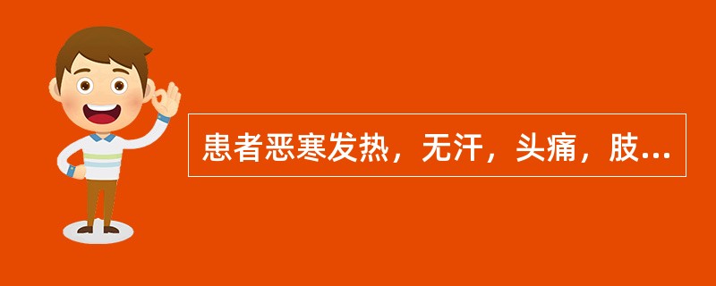 患者恶寒发热，无汗，头痛，肢体酸楚疼痛，口苦微渴，苔白，脉浮。治宜选用（）