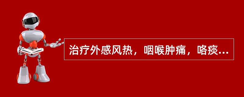 治疗外感风热，咽喉肿痛，咯痰不利，兼大便秘结者，宜选用的药物是（）