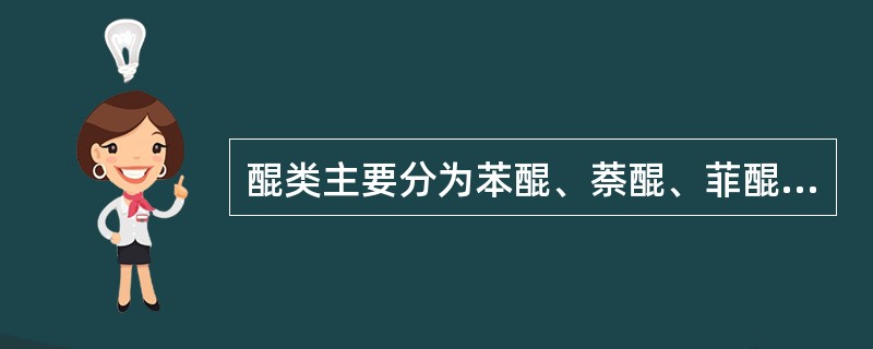 醌类主要分为苯醌、萘醌、菲醌和蒽醌4类。