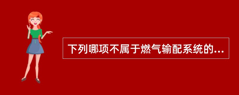 下列哪项不属于燃气输配系统的组成部分？