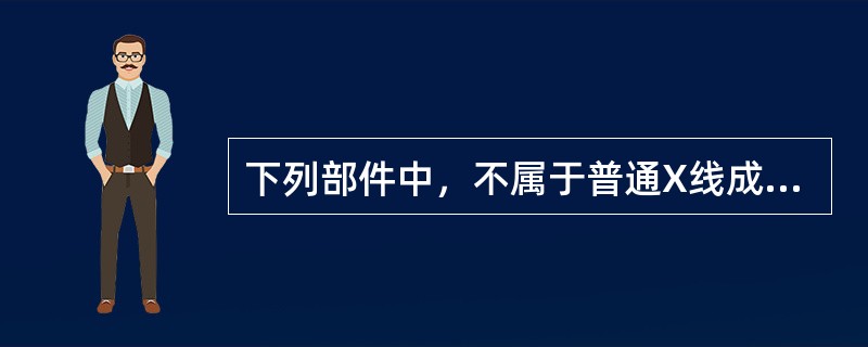下列部件中，不属于普通X线成像设备组成部分的是（）
