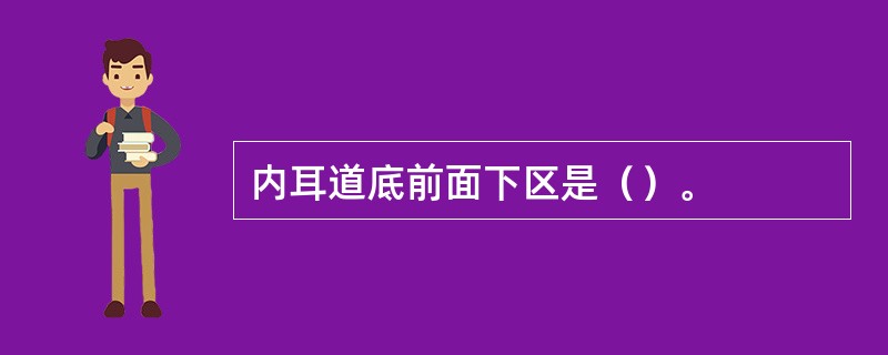 内耳道底前面下区是（）。