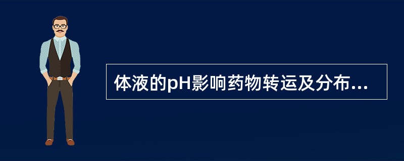 体液的pH影响药物转运及分布是由于它改变了药物的（）