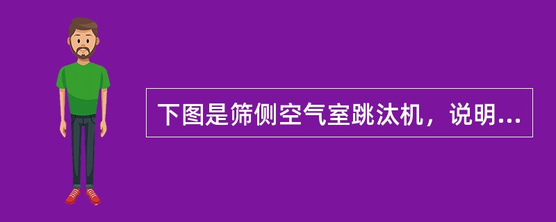 下图是筛侧空气室跳汰机，说明其结构。