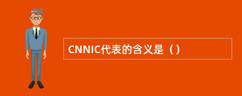 CNNIC代表的含义是（）