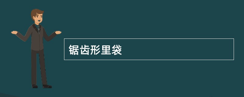 锯齿形里袋