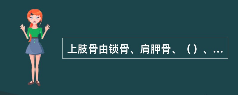 上肢骨由锁骨、肩胛骨、（）、桡骨、尺骨、手骨组成。