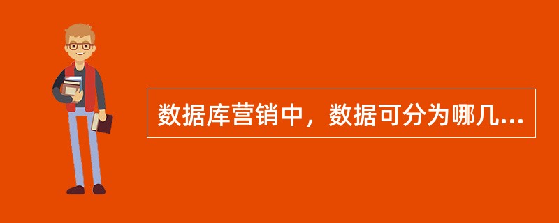 数据库营销中，数据可分为哪几类？（）