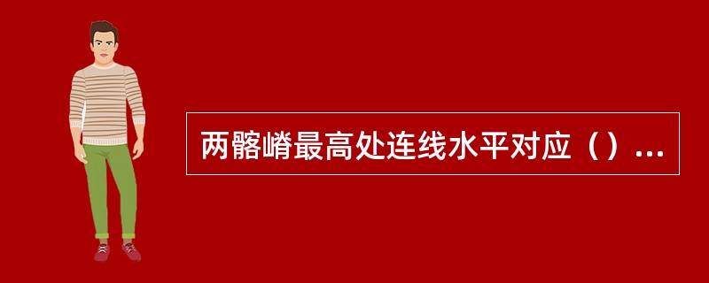 两髂嵴最高处连线水平对应（）发际水平对应（）第二腰椎棘突水平对应（）肋弓两侧最下