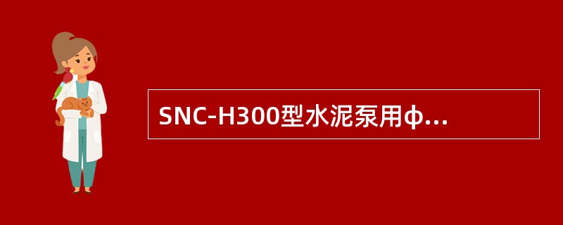 SNC-H300型水泥泵用φ100活塞时，安全阀销直径为（）。