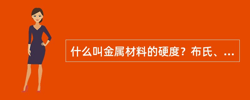 什么叫金属材料的硬度？布氏、洛氏、维氏硬度的表示符号是什么？