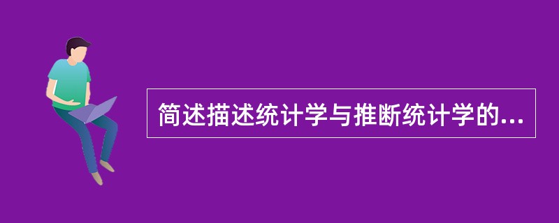 简述描述统计学与推断统计学的区别与联系。