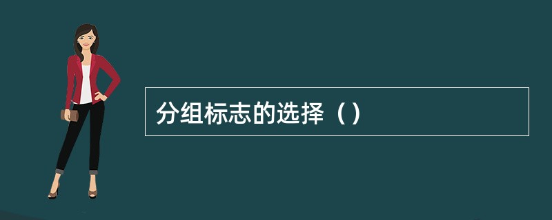 分组标志的选择（）