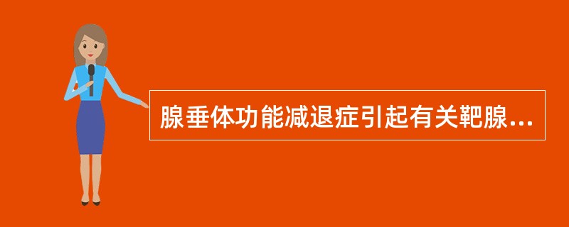 腺垂体功能减退症引起有关靶腺功能状态改变，以下错误的是（）
