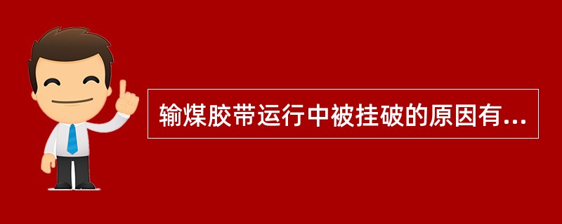 输煤胶带运行中被挂破的原因有哪些？如何处理？