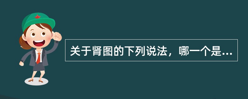关于肾图的下列说法，哪一个是不正确的()