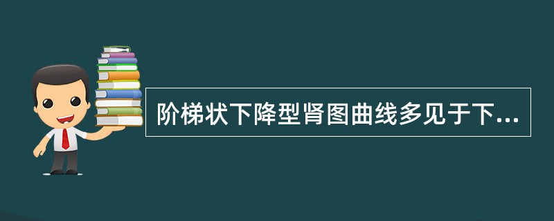 阶梯状下降型肾图曲线多见于下列哪种情况()