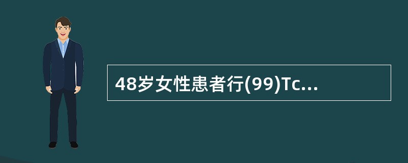 48岁女性患者行(99)Tc(m)-DTPA肾动态显像，功能相如图，可能的诊断(