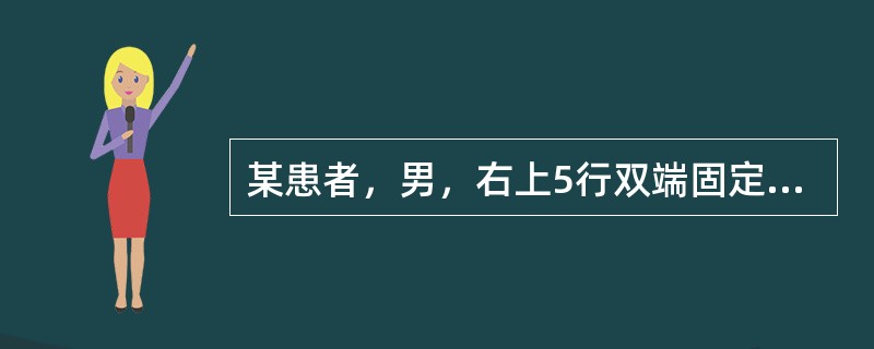 某患者，男，右上5行双端固定桥修复，固定桥试戴时用力戴入，基牙出现胀痛不适，最可