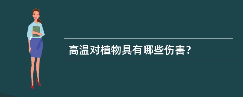 高温对植物具有哪些伤害？