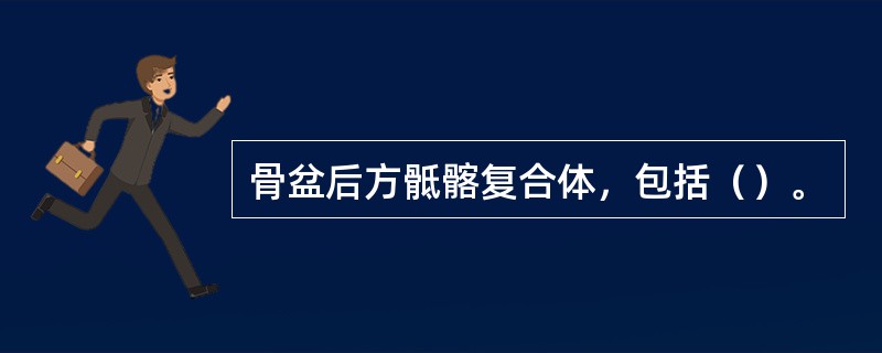 骨盆后方骶髂复合体，包括（）。