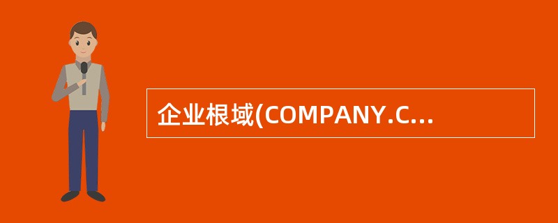 企业根域(COMPANY.COM)使用Active Directory综合区域，