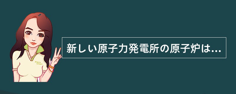 新しい原子力発電所の原子炉は（）が多くてなかなか役に立たない。