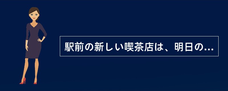 駅前の新しい喫茶店は、明日の開店をひかえてすっかり準備が整い、あとは客を（）。