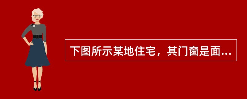 下图所示某地住宅，其门窗是面朝南的，中午（正午）的阳光通过窗户照进室内．据此回答