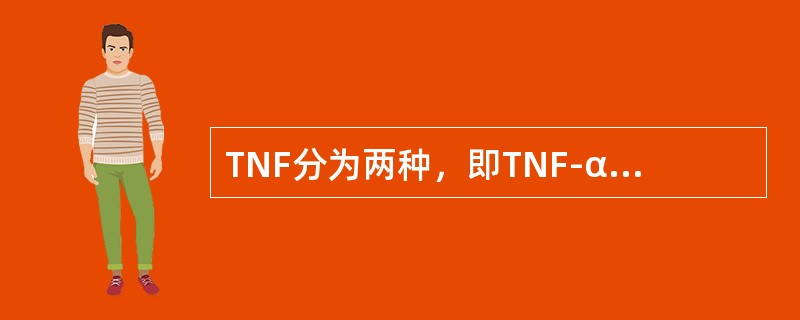 TNF分为两种，即TNF-α和TNF-β，前者主要由________产生；后者主