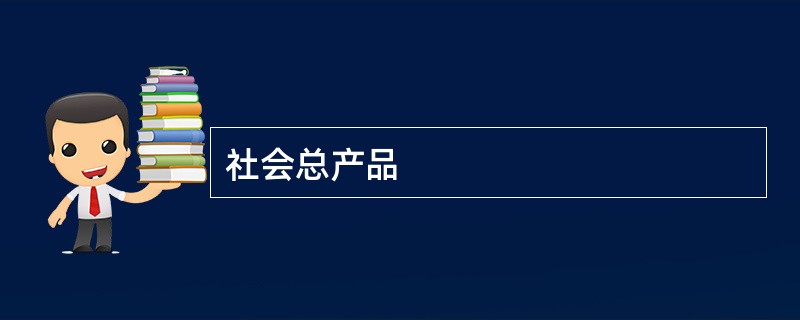 社会总产品