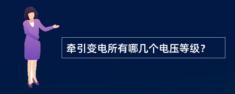 牵引变电所有哪几个电压等级？