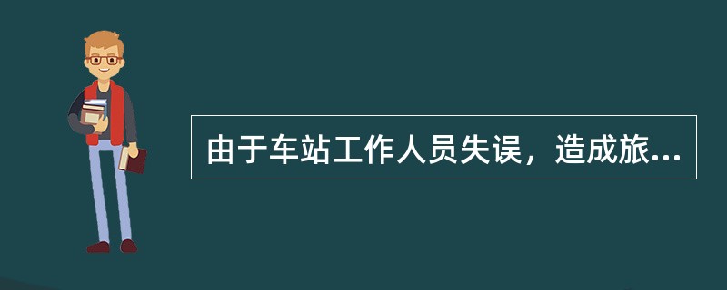 由于车站工作人员失误，造成旅客车票丢失，车站（）。