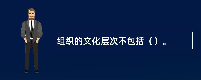 组织的文化层次不包括（）。