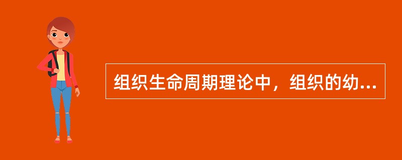 组织生命周期理论中，组织的幼年期是指（）阶段。