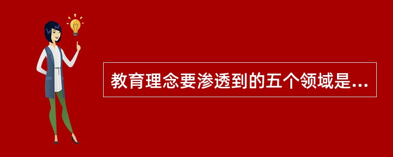 教育理念要渗透到的五个领域是根据（）划分的。