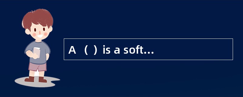 A （ ）is a software that provides a metho