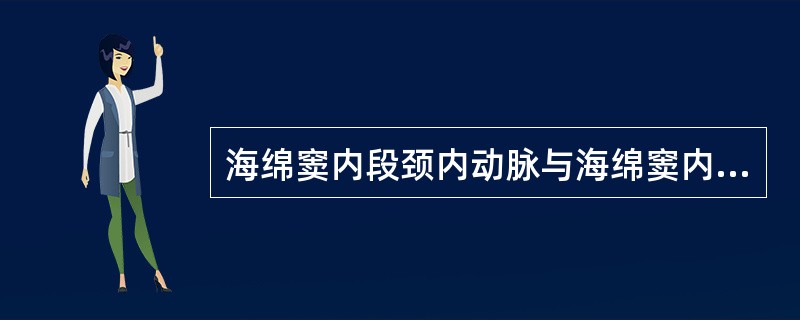 海绵窦内段颈内动脉与海绵窦内颅神经的比邻关系（）。