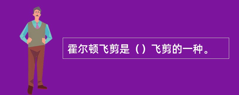 霍尔顿飞剪是（）飞剪的一种。