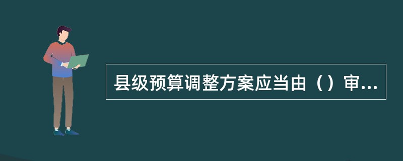 县级预算调整方案应当由（）审查和批准。