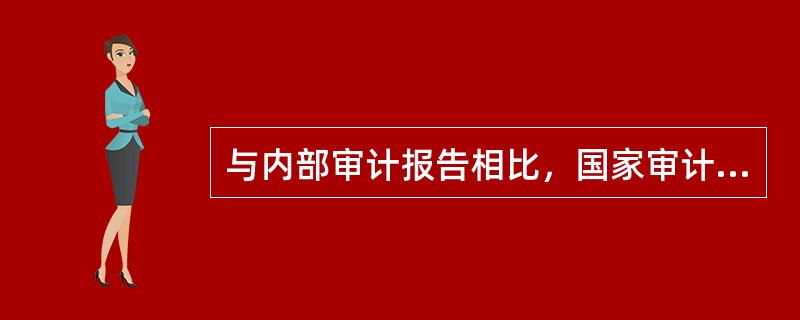 与内部审计报告相比，国家审计报告的特殊程序是（）