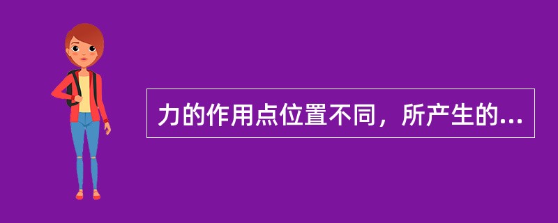 力的作用点位置不同，所产生的效应也（），力是物体运动状态改变的原因。