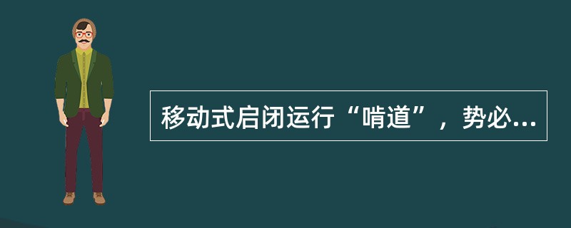 移动式启闭运行“啃道”，势必造成车轮轮缘对轨道产生（）。