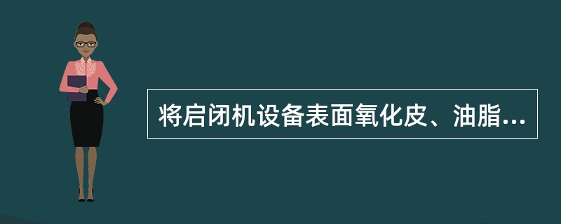 将启闭机设备表面氧化皮、油脂及附着物等清除干净，常用（）等工具。