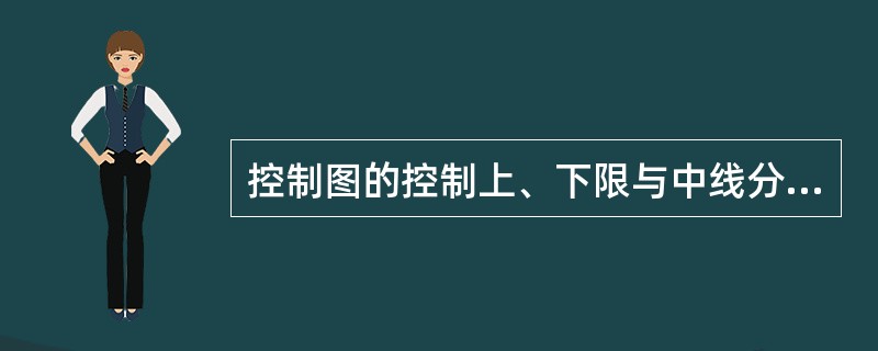 控制图的控制上、下限与中线分别是UCL=μ+3σCL=μLCL=（）σ。