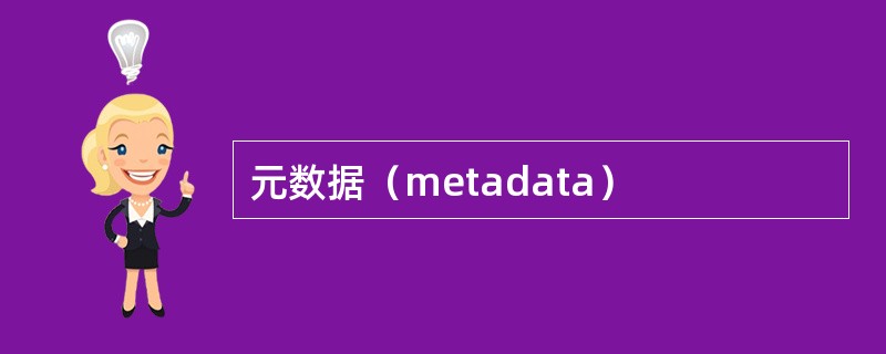 元数据（metadata）