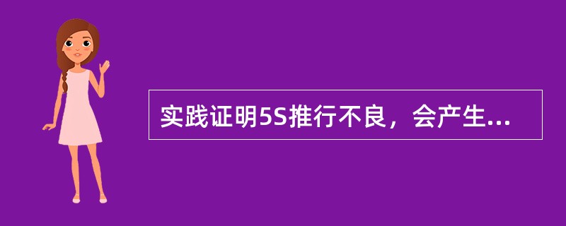 实践证明5S推行不良，会产生下列不良后果（）